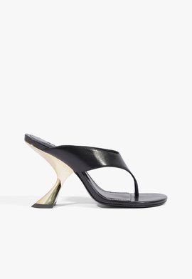 Sandália Broadway Couro Preta