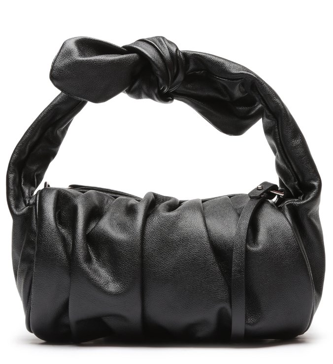 Bolsa Tiracolo Demy Couro Preta