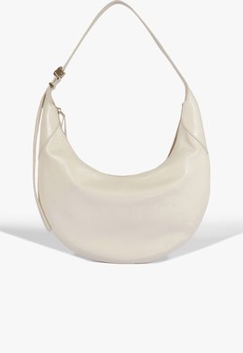 Bolsa Hobo Aura Couro Branca