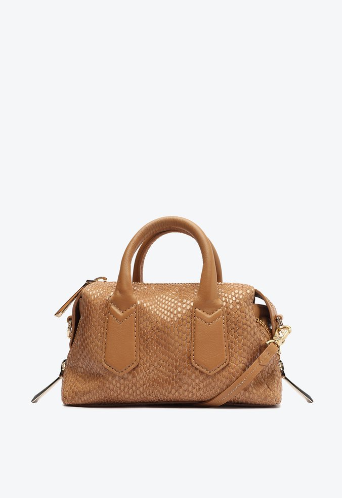 Bolsa Tote Arizona Couro Snake Caramelo