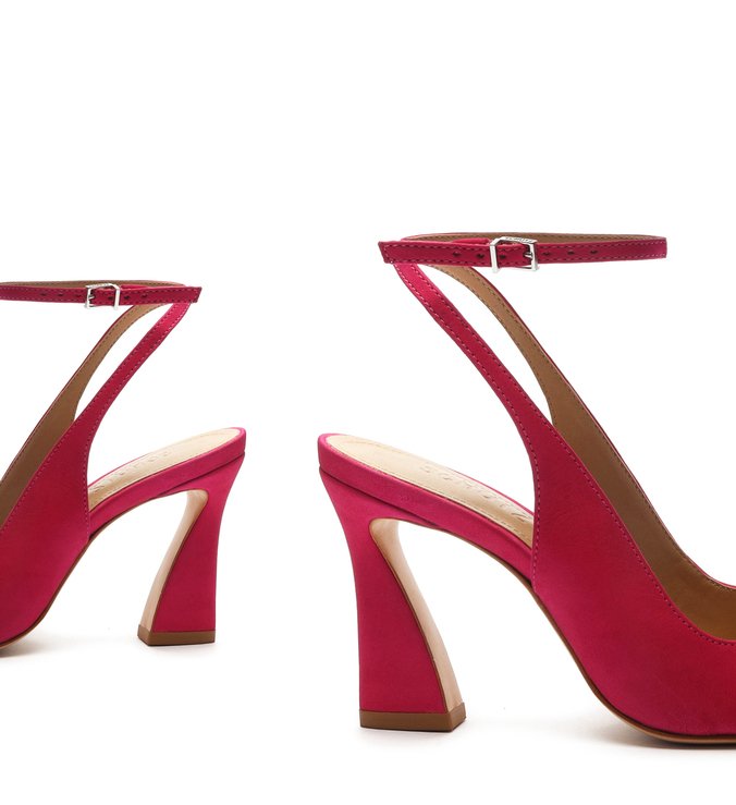 Sapato Scarpin Slingback Salto Arquitetônico Pink Sapato Scarpin Slingback Salto Arquitetônico Pink