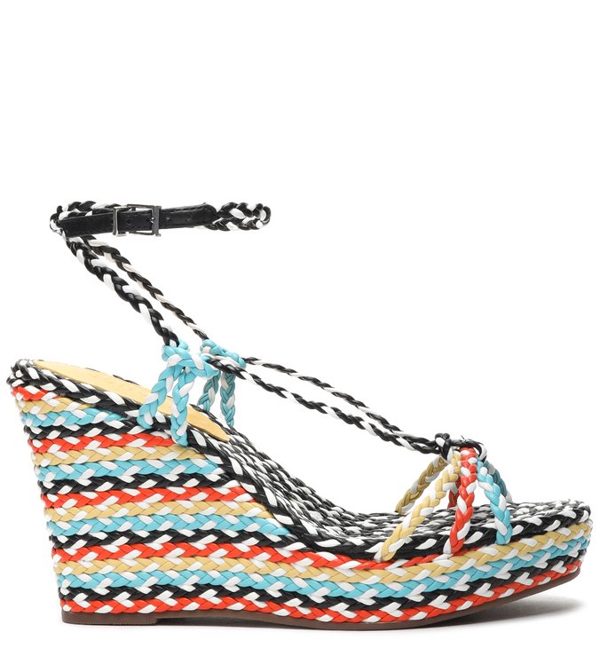 Sandália Anabela Freshfull Braid Multicolorida