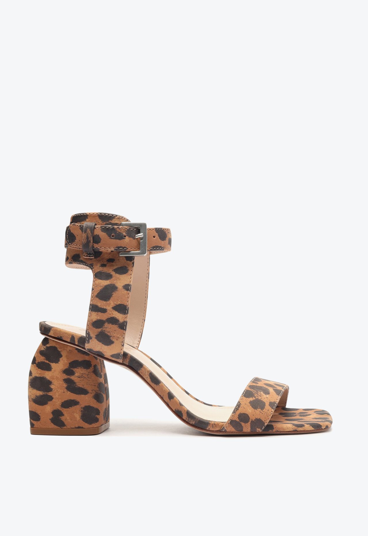 Sandália Bold Heel Straps Leopard | Schutz