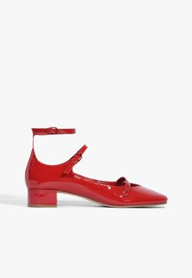 Sapato Boneca Verniz Vermelho