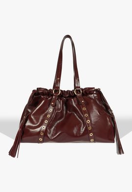 Bolsa Tote Maxi Tote Impact Grande Couro Vermelha