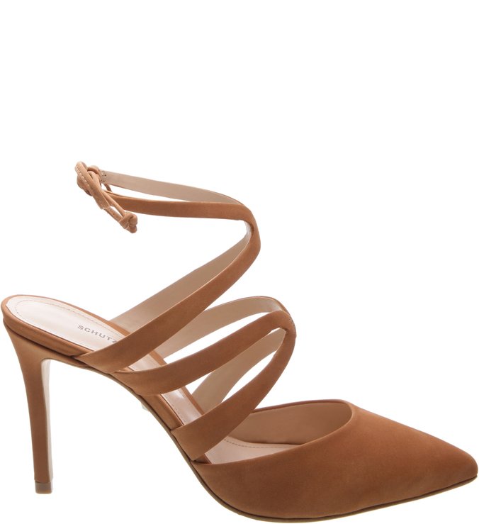 Scarpin Curves Lace Up Toasted Nut