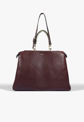 Bolsa Shopping Flare Couro Vermelha