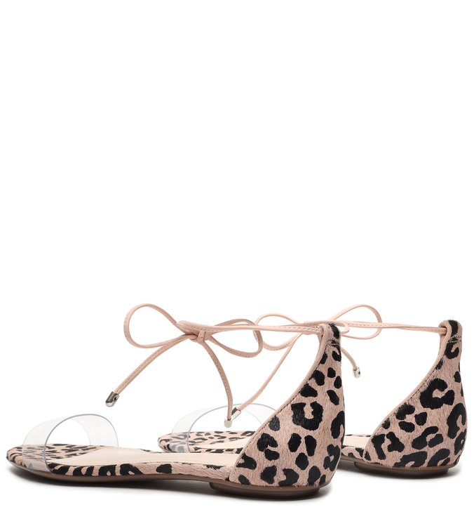 Sandália Rasteira Vinil Leopard Rose Sandália Rasteira Vinil Leopard Rose