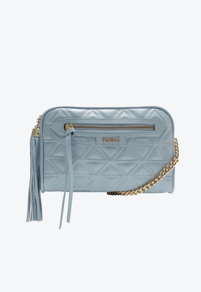 Bolsa Tiracolo Mirella Couro Azul