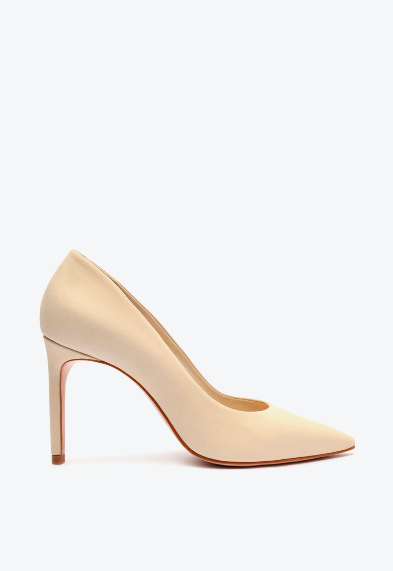 Scarpin bege camurça deals