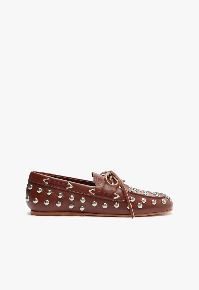 Mocassim Sabina Couro Marrom