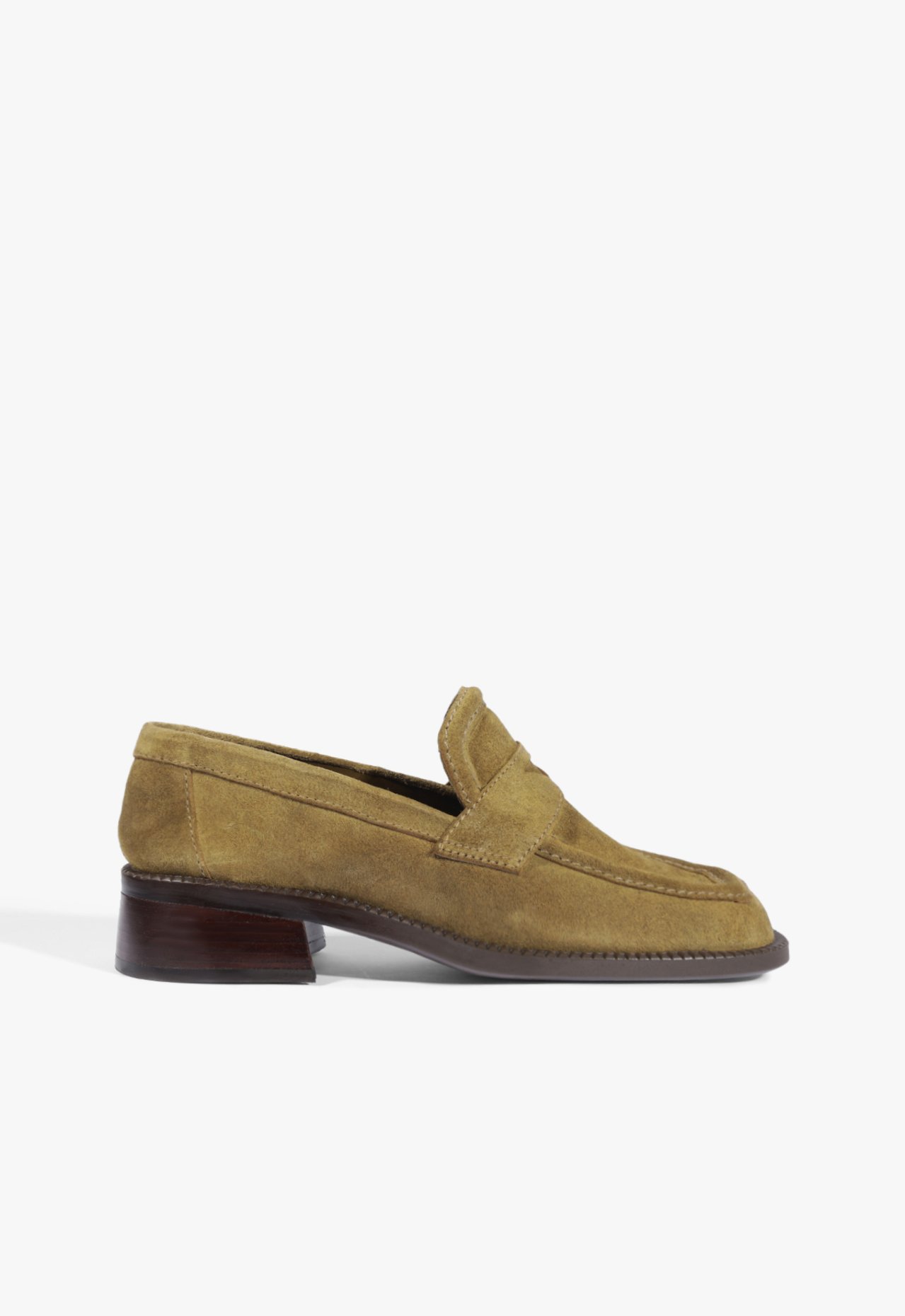 砂金 Mocassim Renee Couro Verde | Schutz