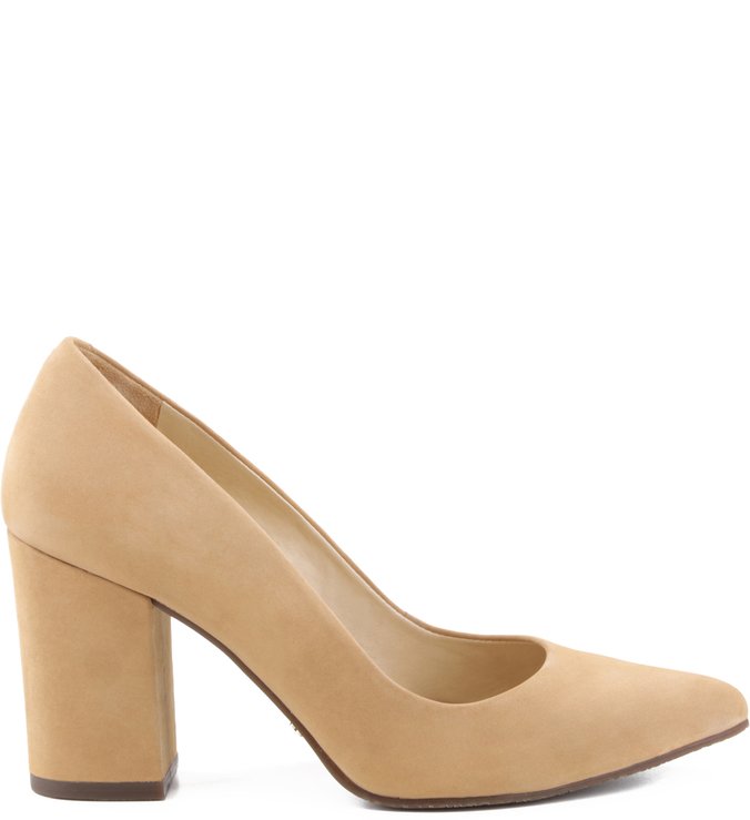 Scarpin Block Heel Light Wood Scarpin Block Heel Light Wood