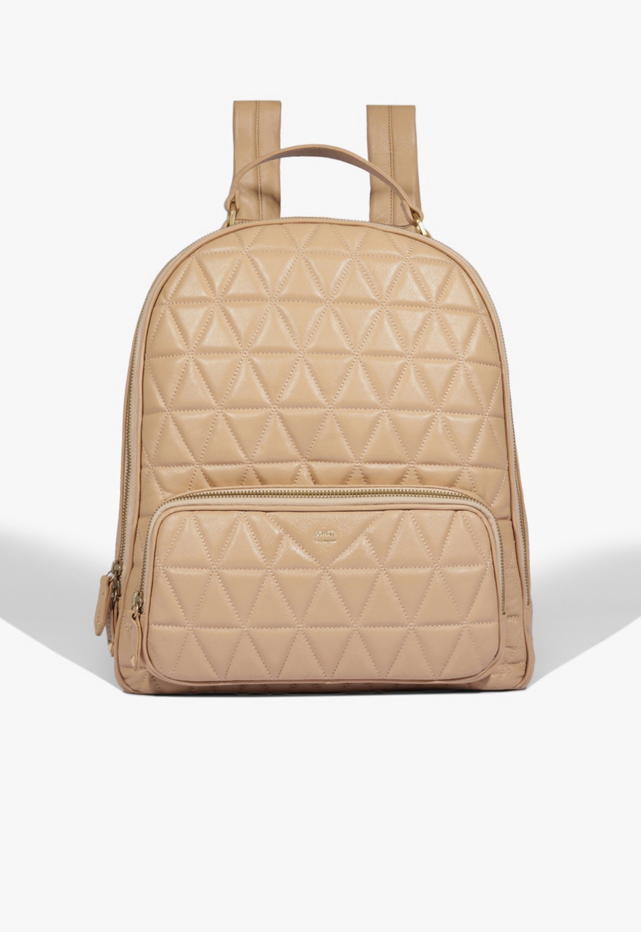 Mochila New 944 Matelassê Couro Bege | Schutz
