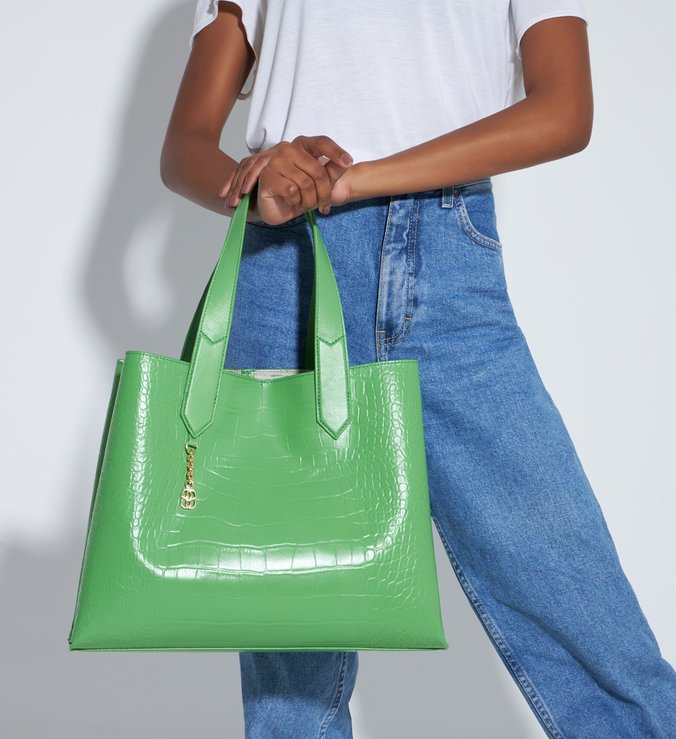 Shopping Bag Alexia Texture Green