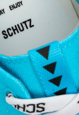 Tênis Smash Schutz Logo Azul Claro