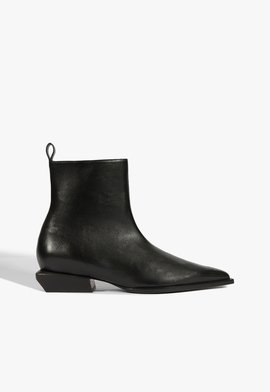 Bota Raffaela Mid Couro Preta