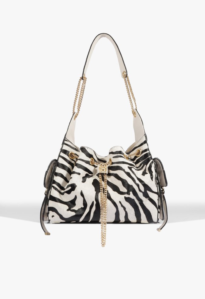 Bolsa Tiracolo Lilibet Wild Média Couro Animal Print