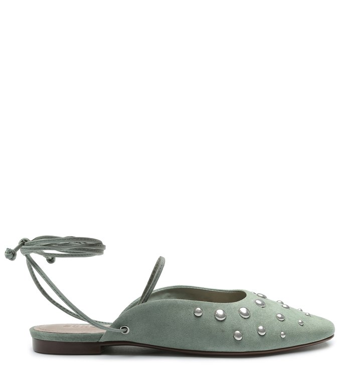 FLAT BALLERINA LACE-UP MINT