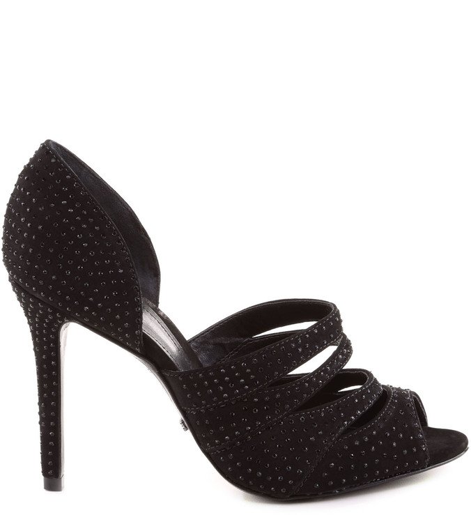 Scarpin Preto Com Aplicação Scarpin Preto Com Aplicação