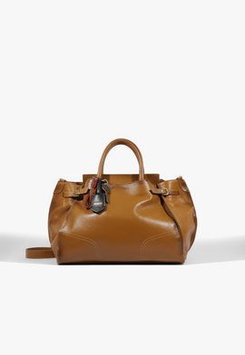 Bolsa Tote Grande Heaven Heritage Couro Marrom