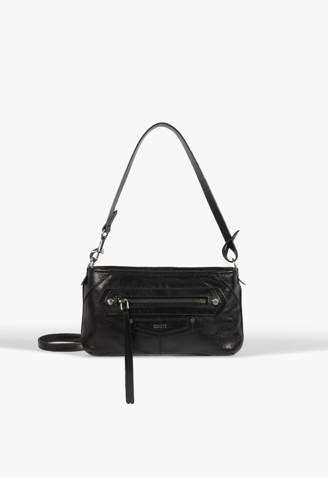 Bolsa Tiracolo Skylar Pequena Couro Preta