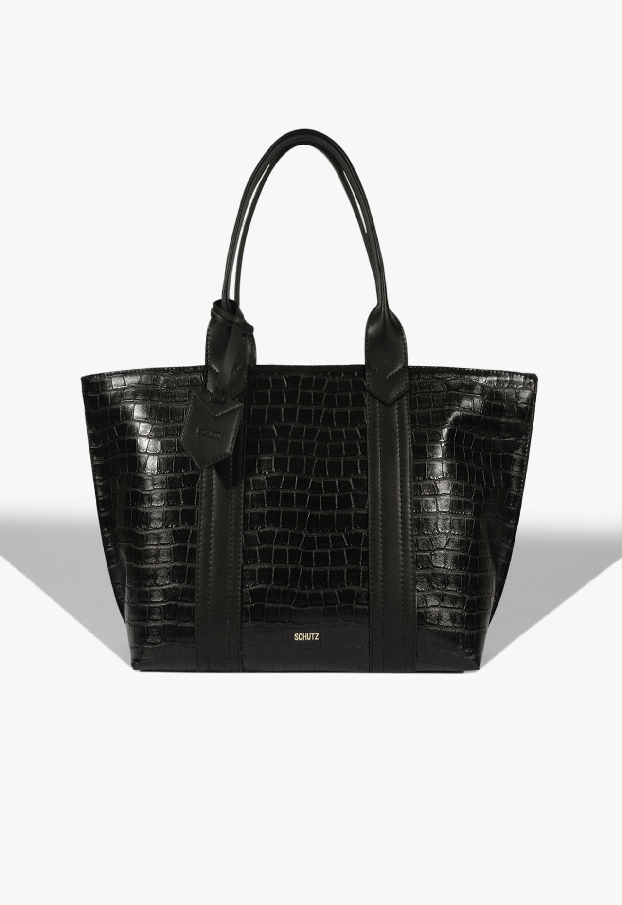 Bolsa Shopping Nay Croco Preta | Schutz
