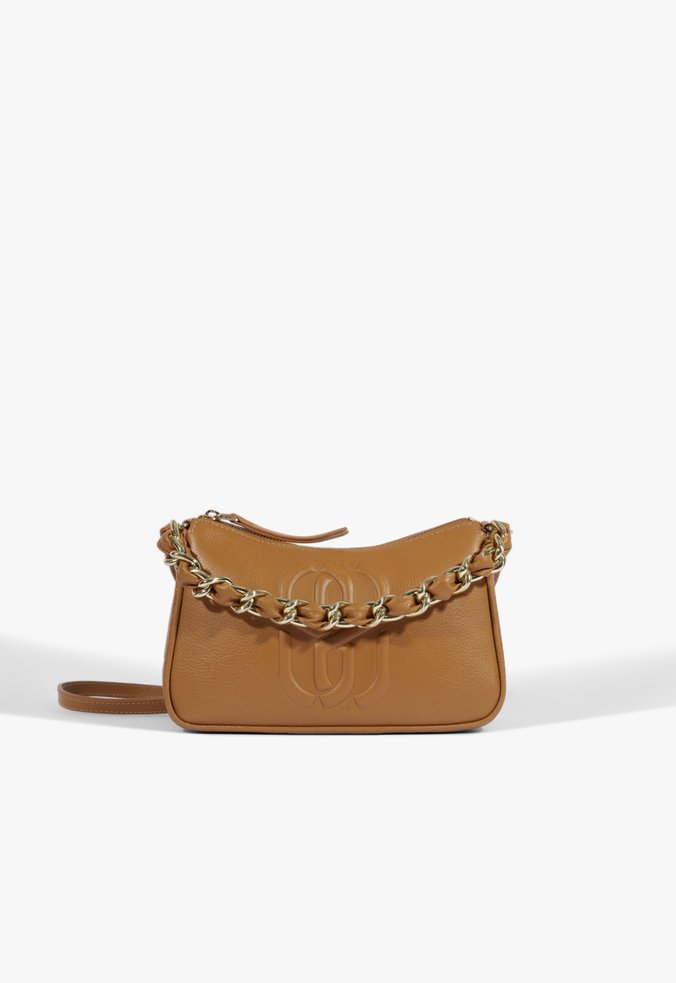 Vista 3 Bolsa Tiracolo Daphne Couro Schutz Schutz BR Marrom Schutz BR Marrom