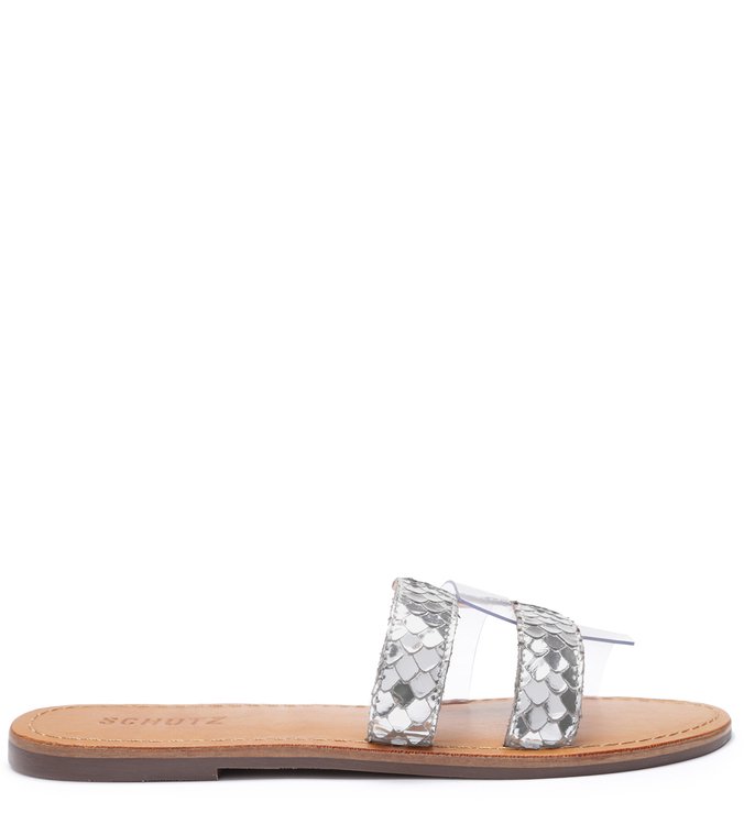 SLIDE BRIGHT SNAKE VINIL PRATA SLIDE BRIGHT SNAKE VINIL PRATA
