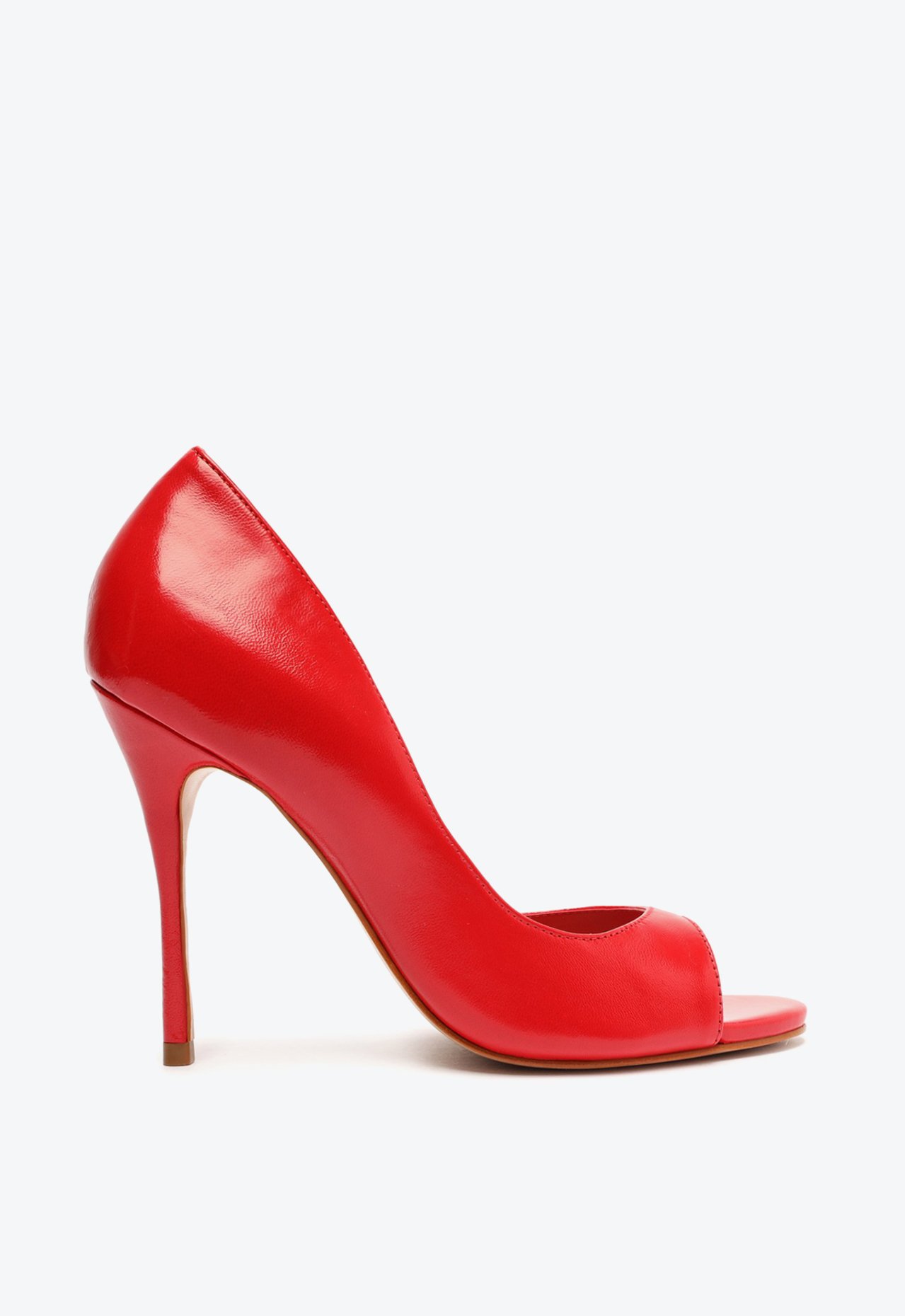 Peep toe vermelho schutz deals