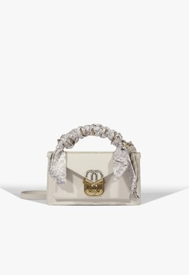Bolsa Mini Satchel Brera Pequena Couro Branca