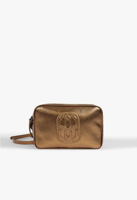 Bolsa Tiracolo Belle Couro Dourada