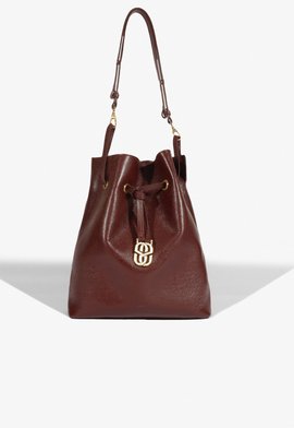 Bolsa Tiracolo Grande Bucket Easy Couro Vinho