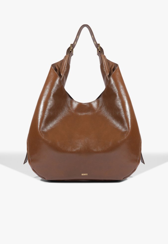 Bolsa Hobo Jack Grande Couro Marrom