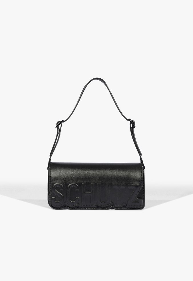 Bolsa Shoulder On Fire Couro Preta