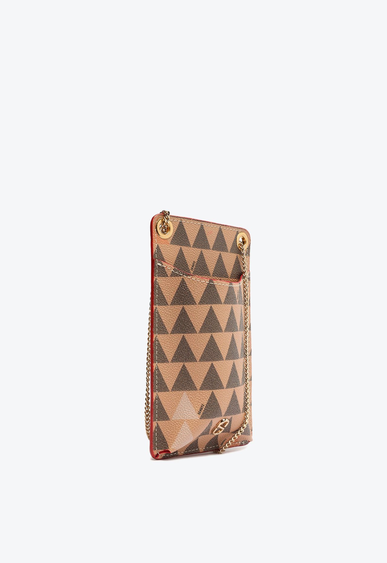 Porta Celular Liz Triangle Couro Bege | Schutz
