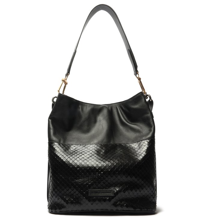 Bolsa Hobo Mandy Snake Preta