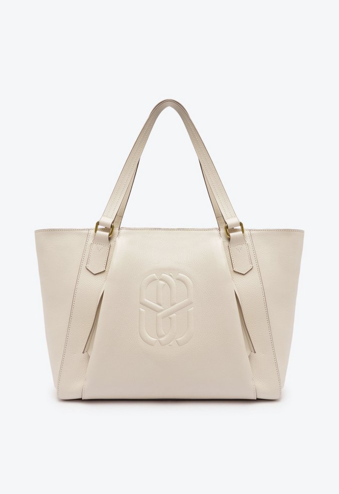 Bolsa Shopping Grande Couro Branca