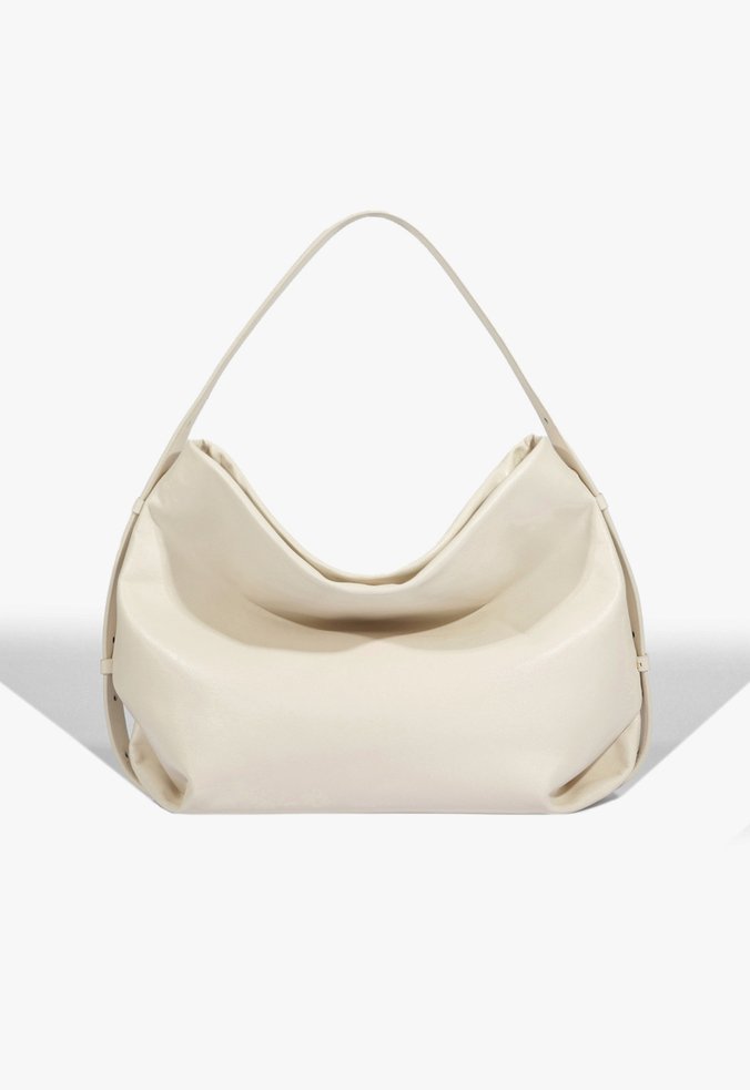 Bolsa Hobo Grande Isis Couro Branca