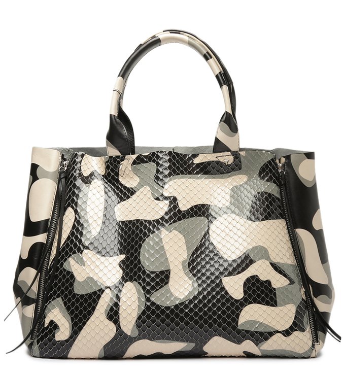 Bolsa Shopping Kimber Camuflada Snake Verde
