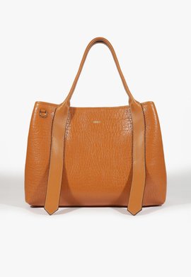 Bolsa Shopping Rachel Couro Marrom Clara