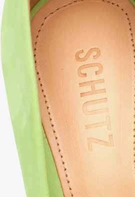 Sapato Scarpin Salto Alto Camurça Verde