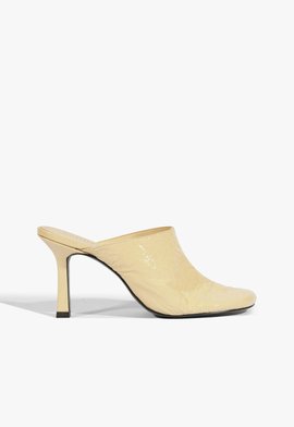Mule Brielle Couro Bege