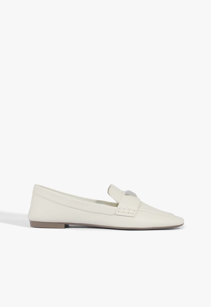 Mocassim Couro Branco