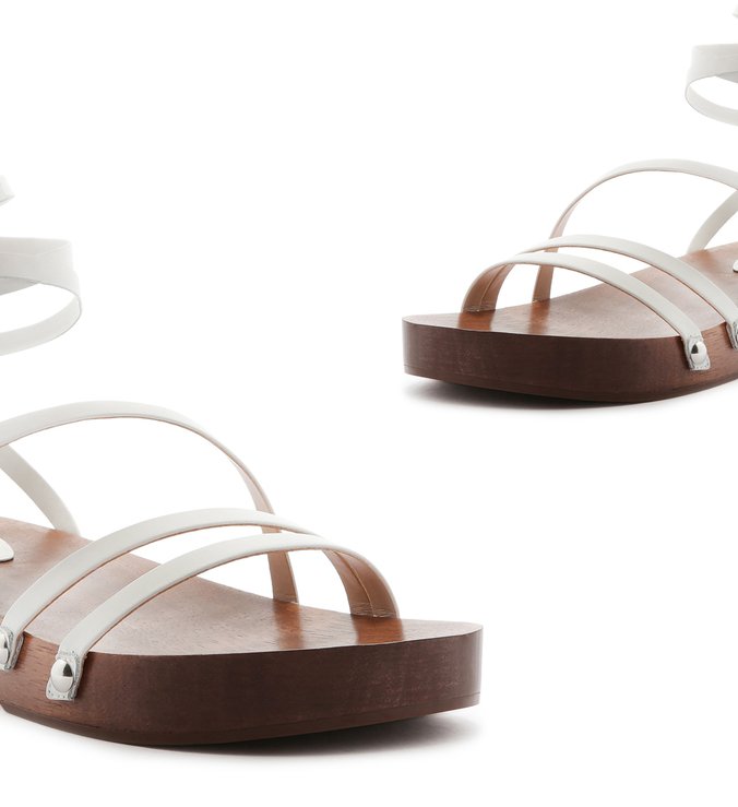 SANDÁLIA RASTEIRA STRINGS LACE-UP WHITE SANDÁLIA RASTEIRA STRINGS LACE-UP WHITE