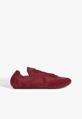 Tênis Sneaker Eight Camurça Vermelho