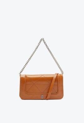 Bolsa Shoulder Ellen Couro Marrom