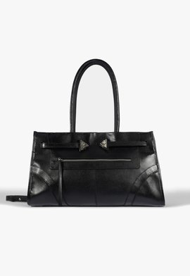 Bolsa Tote Média Brat Couro Preta