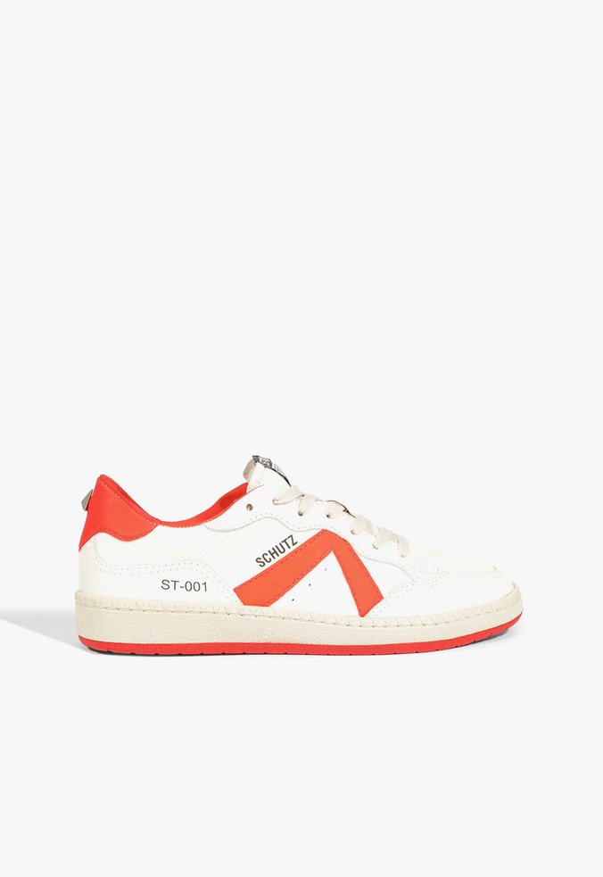 Tênis Schutz ST 001 Branco e Laranja