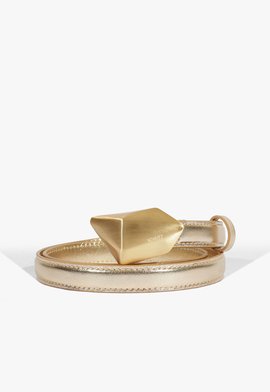 Cinto Bubble Couro Dourado